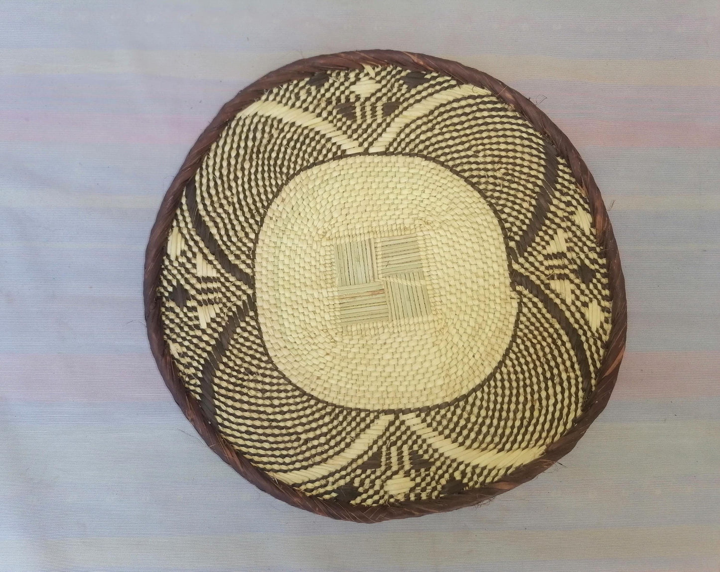 Authentic Binga Basket Set - Handwoven African Wall Decor, Set of 5
