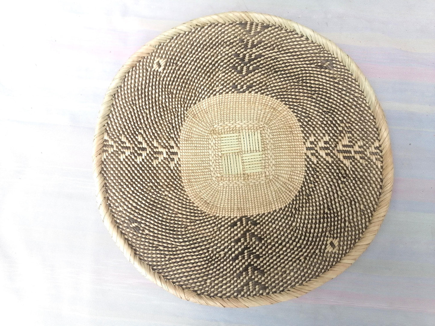 5 BINGA BASKET SET, Coastal décor, boho style , wall basket set, wall hanging decor , african wall decor, African Tonga baskets