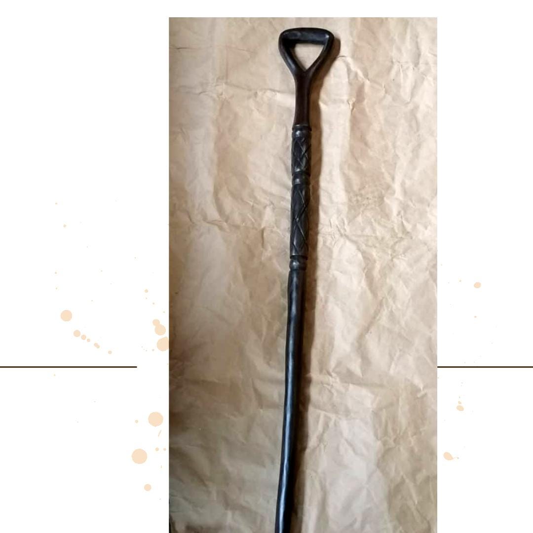 AFRICAN WALKING STICK , walking canes for men, Wooden Walking Stick, mopane wood, handmade walking stick stick,