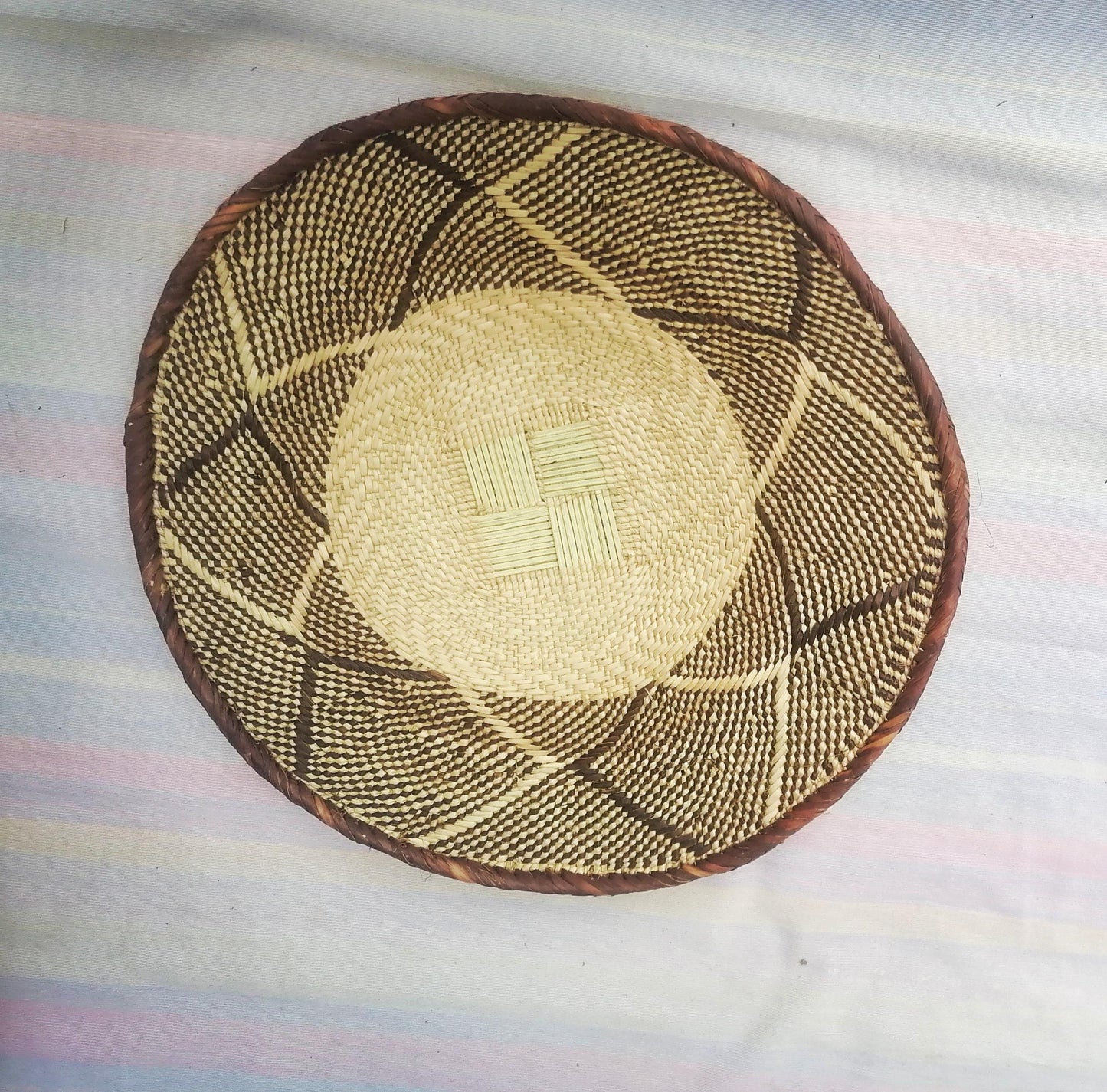 Authentic Binga Basket Set - Handwoven African Wall Decor, Set of 5