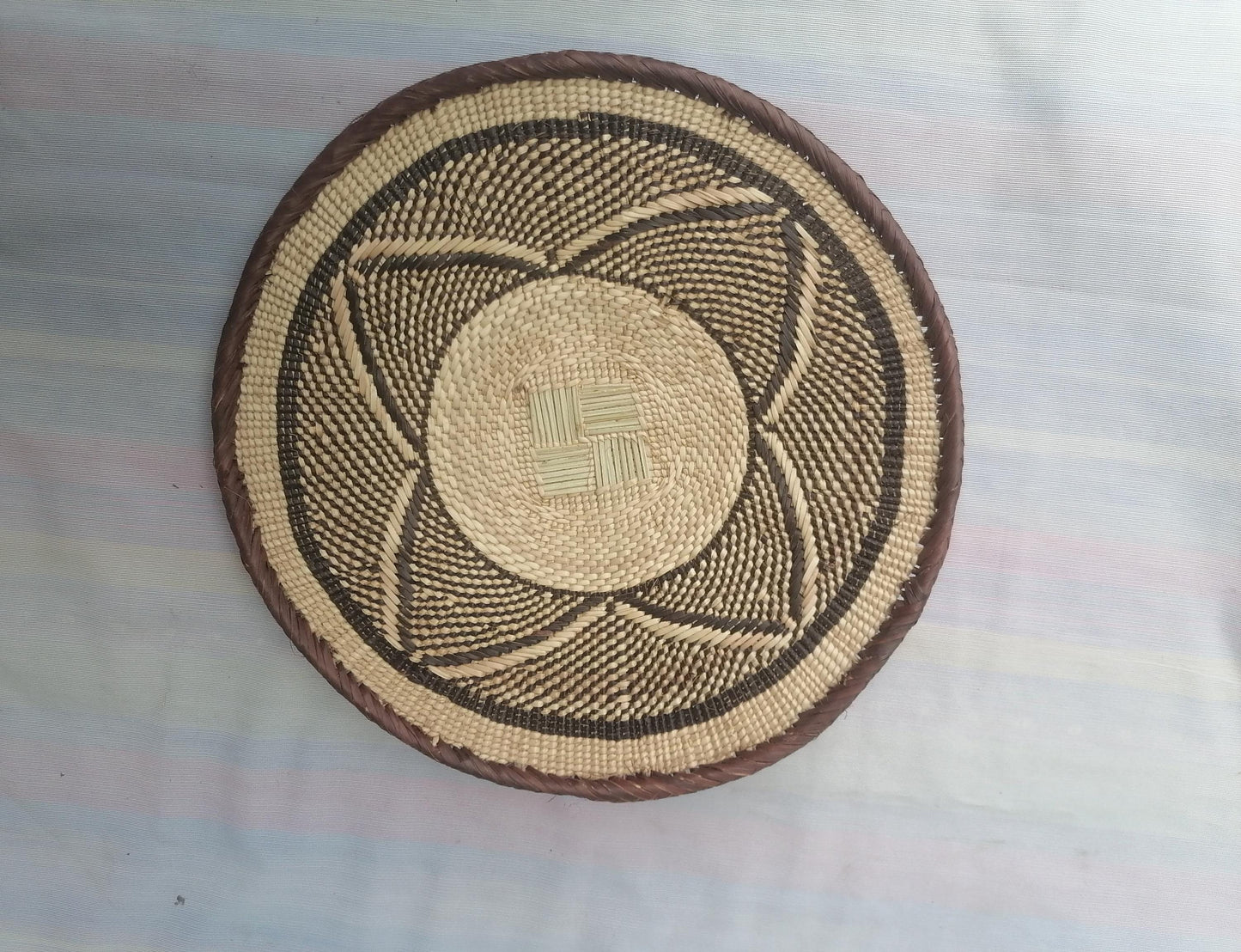 5 BINGA BASKET SET, Coastal décor, boho style , wall basket set, wall hanging decor , african wall decor, African Tonga baskets