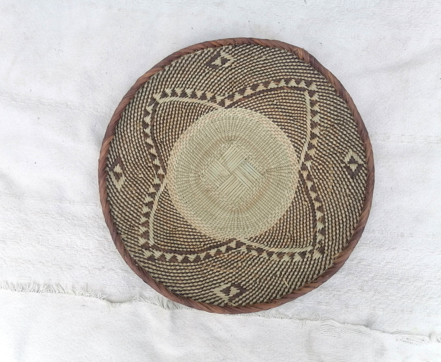 5 BINGA BASKET SET, Coastal décor, boho style , wall basket set, wall hanging decor , african wall decor, African Tonga baskets
