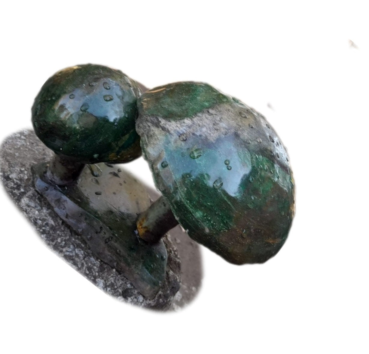 Mushrooms garden decor, Shona Sculpture Statue, Home Decor Statue,agate stone, African Stone Statue, Stone Sculpture Statue