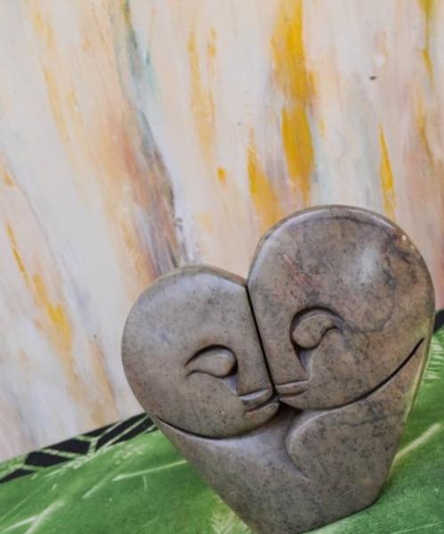 Shona stone sculpture - handmade gift, serpentine Statue, Home Decor Statues, African Stone Statues, Stone Sculpture Statue