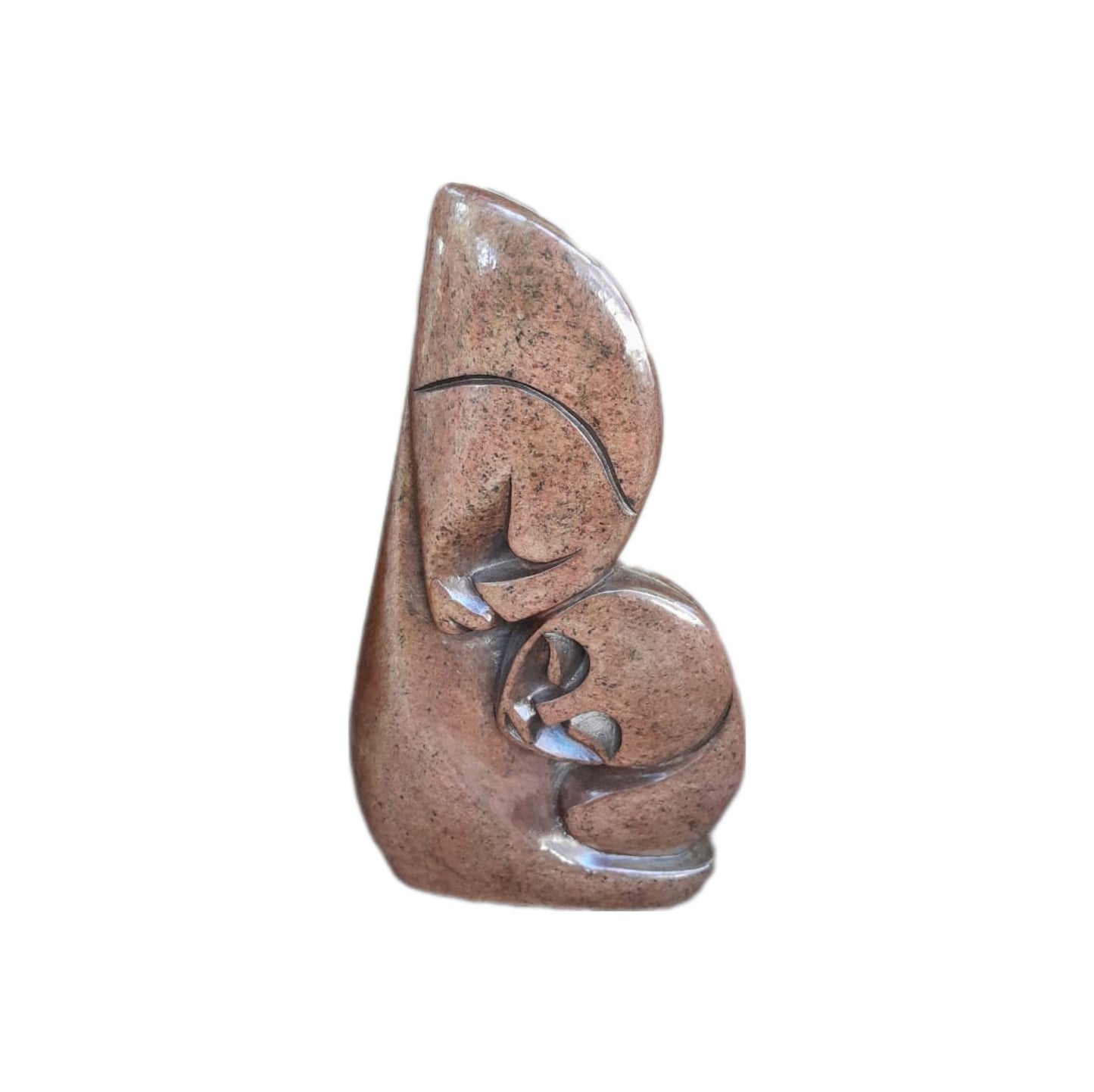 SHONA STONE SCULPTURE, handmade gift, abstract statue serpentine stone , home decor statue, african statue, carving stone