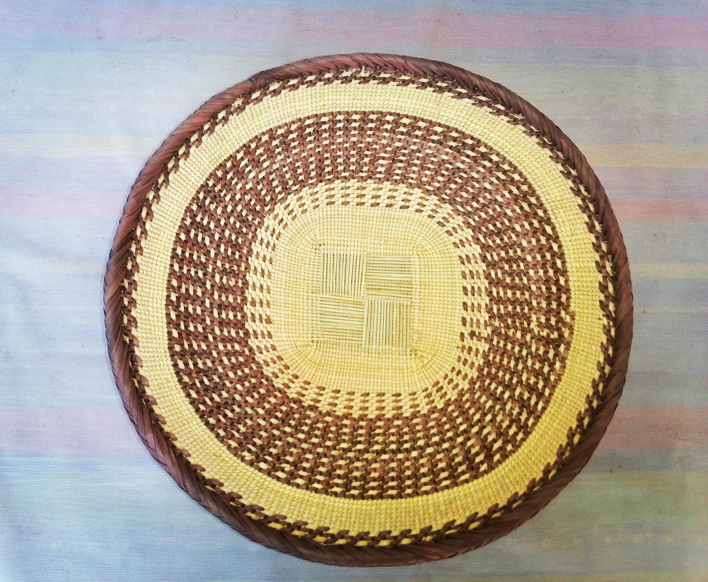 Authentic Binga Basket Set - Handwoven African Wall Decor, Set of 5
