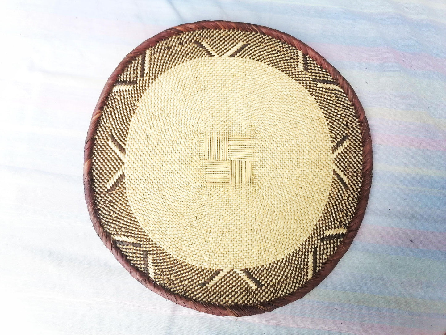 Authentic Binga Basket Set - Handwoven African Wall Decor, Set of 5