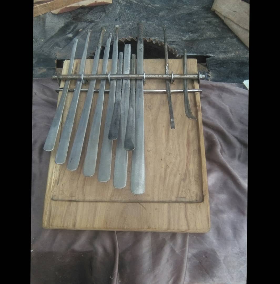 African kalimba bass instrument, 24 key, thumb pianoafrican instrument, made to order, with pick up, inspired by vintage kalimba bass