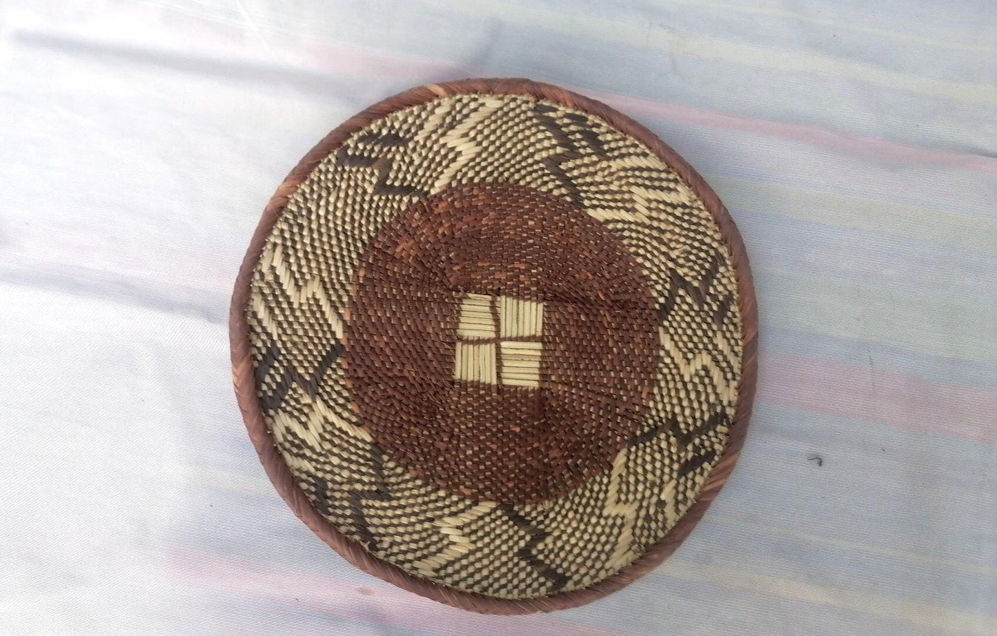 Authentic Binga Basket Set - Handwoven African Wall Decor, Set of 5