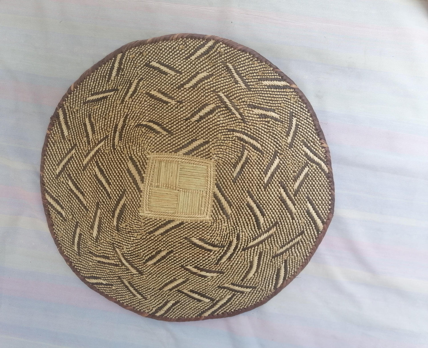 Authentic Binga Basket Set - Handwoven African Wall Decor, Set of 5