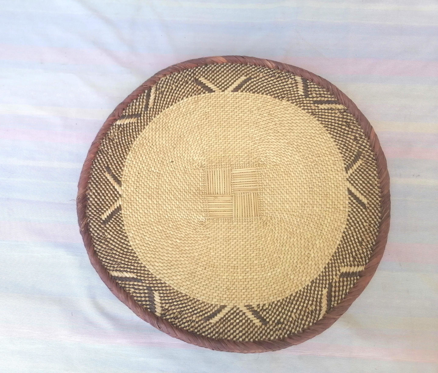 Authentic Binga Basket Set - Handwoven African Wall Decor, Set of 5