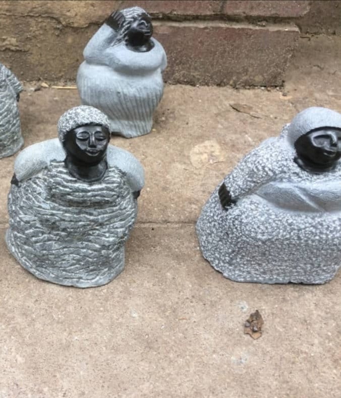 Springstone shona sculptures, option of 1 to 5 Big Mamas, stone sculpture, unique home décor, home decor statue, african sculpture