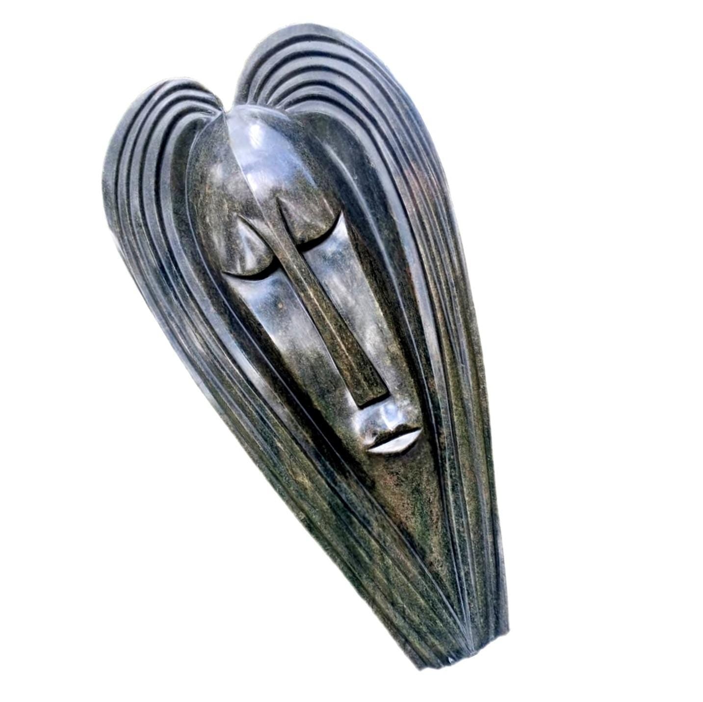Shona stone sculpture - handmade gift, Home Decor Statue, African Stone Statue, Stone Sculpture Statue, fruit serpentine
