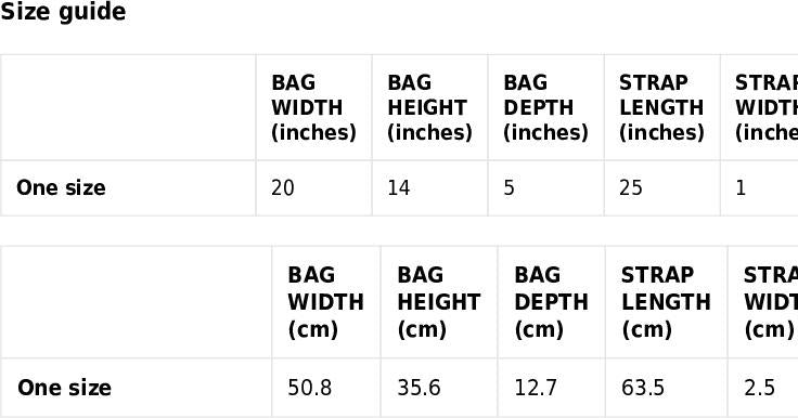 Large organic tote bag