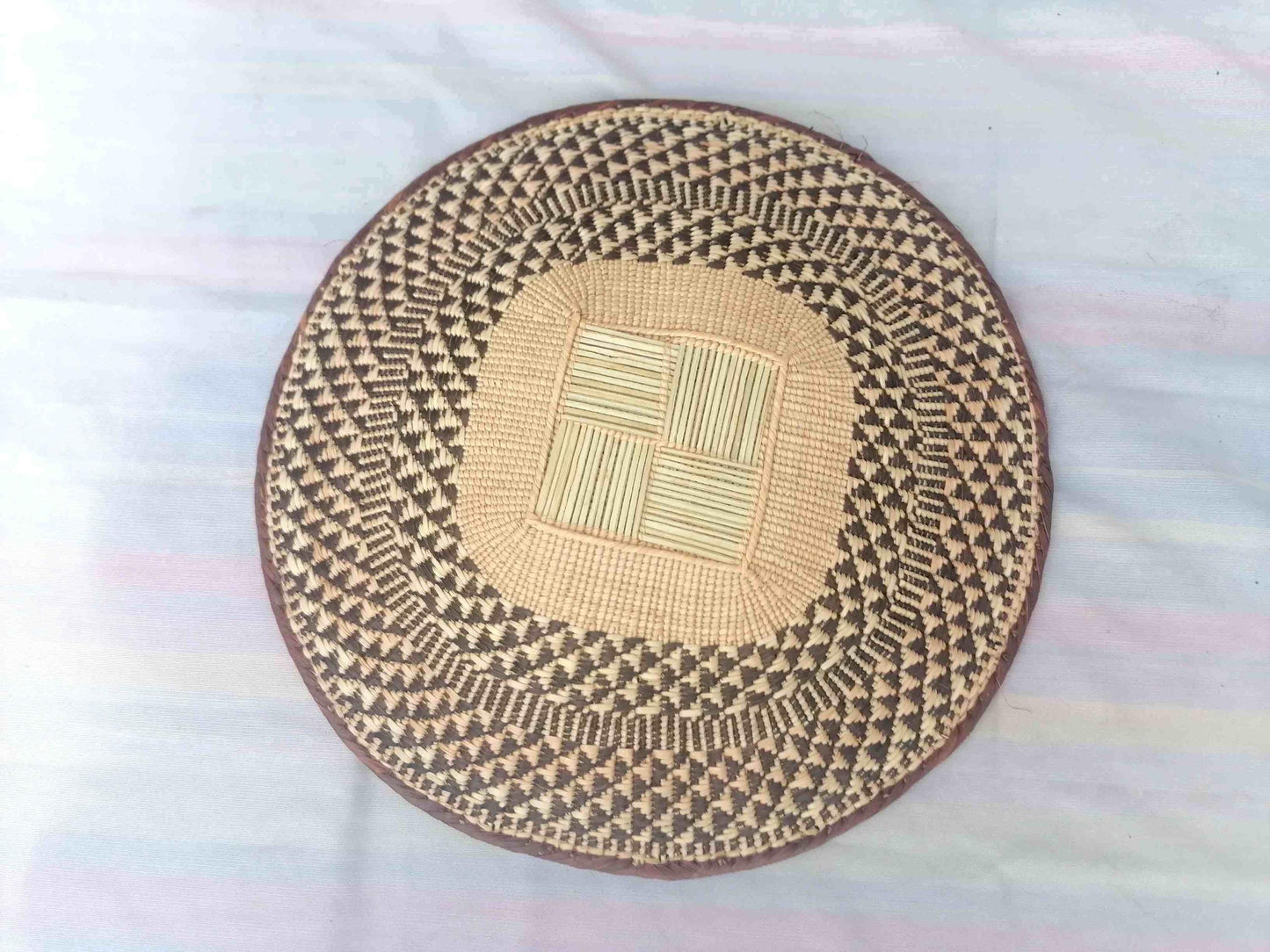 5 BINGA BASKET SET, Coastal décor, boho style , wall basket set, wall hanging decor , african wall decor, African Tonga baskets