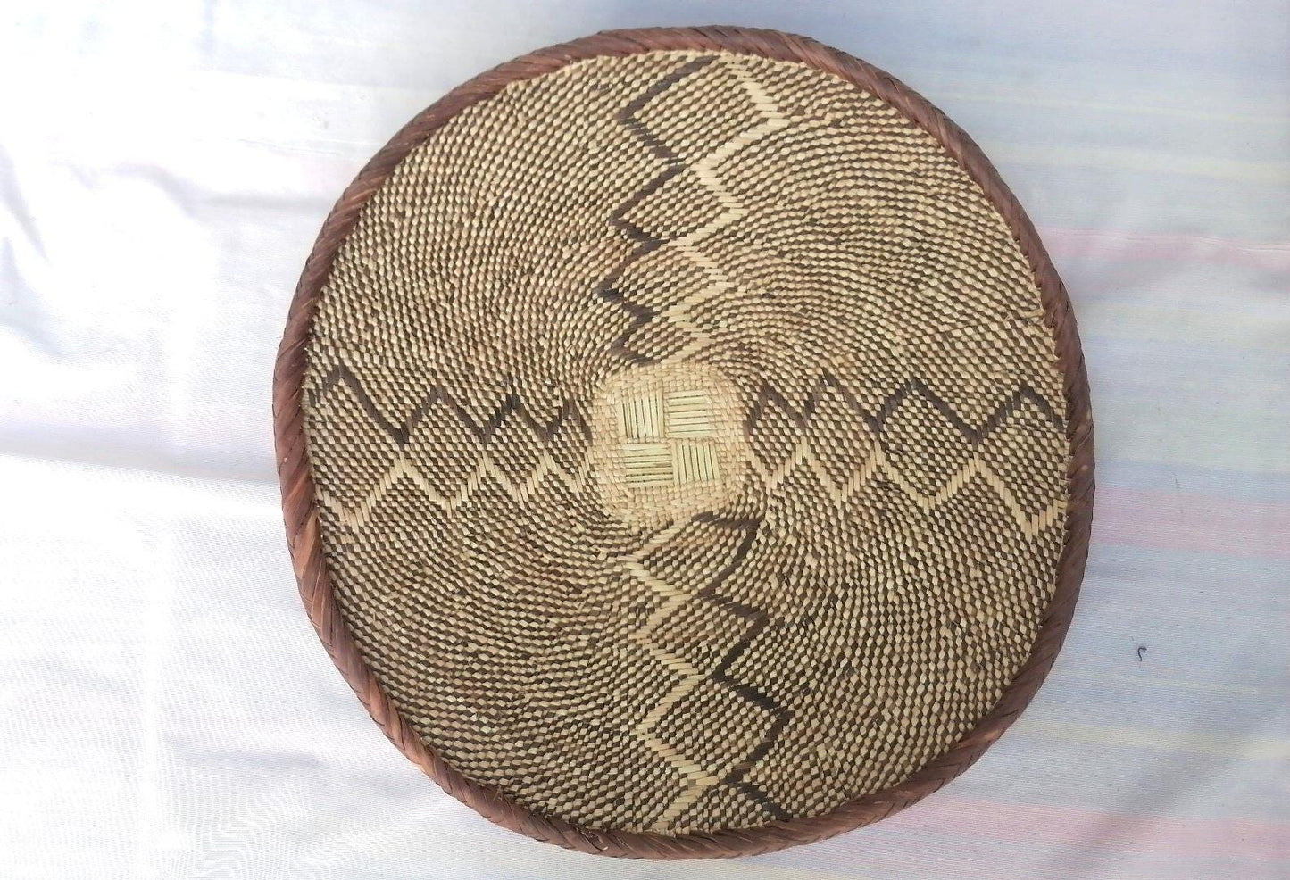 5 BINGA BASKET SET, Coastal décor, boho style , wall basket set, wall hanging decor , african wall decor, African Tonga baskets