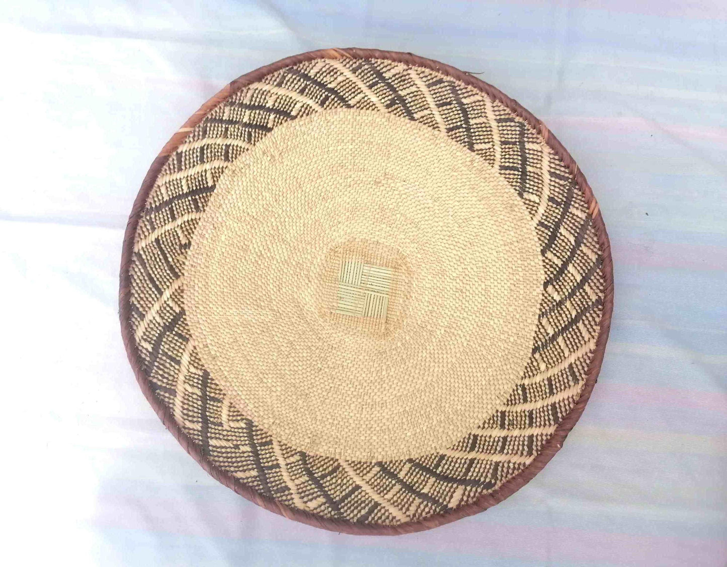5 BINGA BASKET SET, Coastal décor, boho style , wall basket set, wall hanging decor , african wall decor, African Tonga baskets