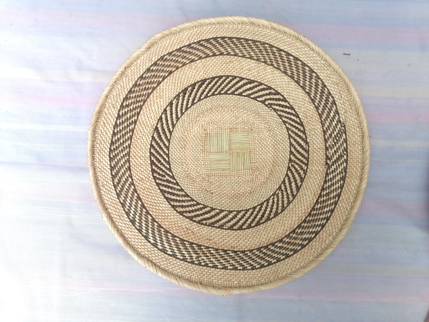 5 BINGA BASKET SET, Coastal décor, boho style , wall basket set, wall hanging decor , african wall decor, African Tonga baskets