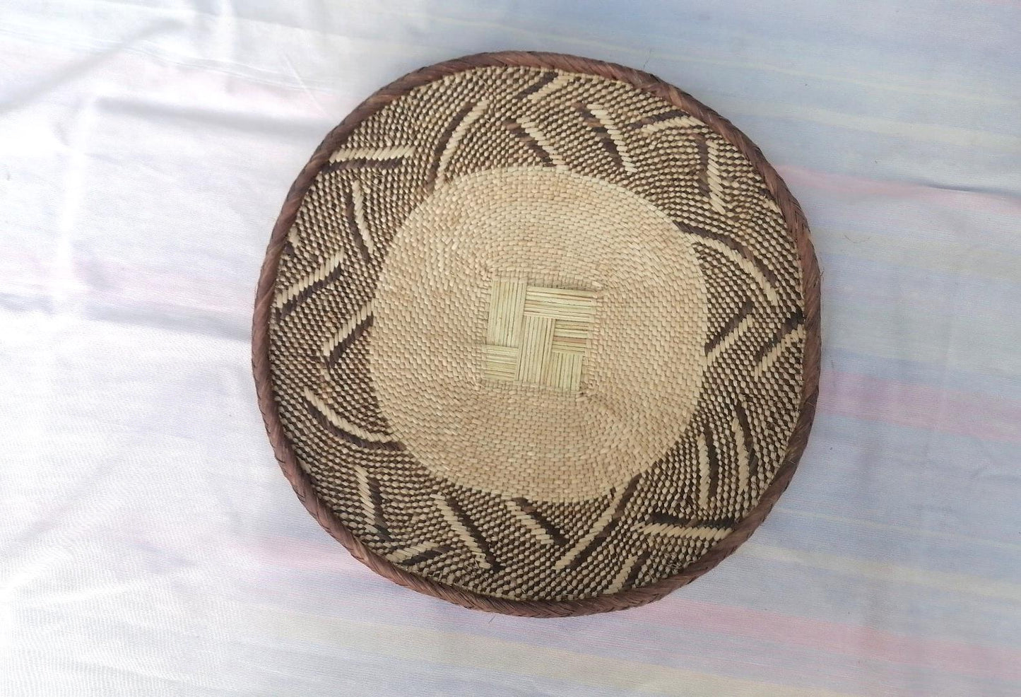 Authentic Binga Basket Set - Handwoven African Wall Decor, Set of 5