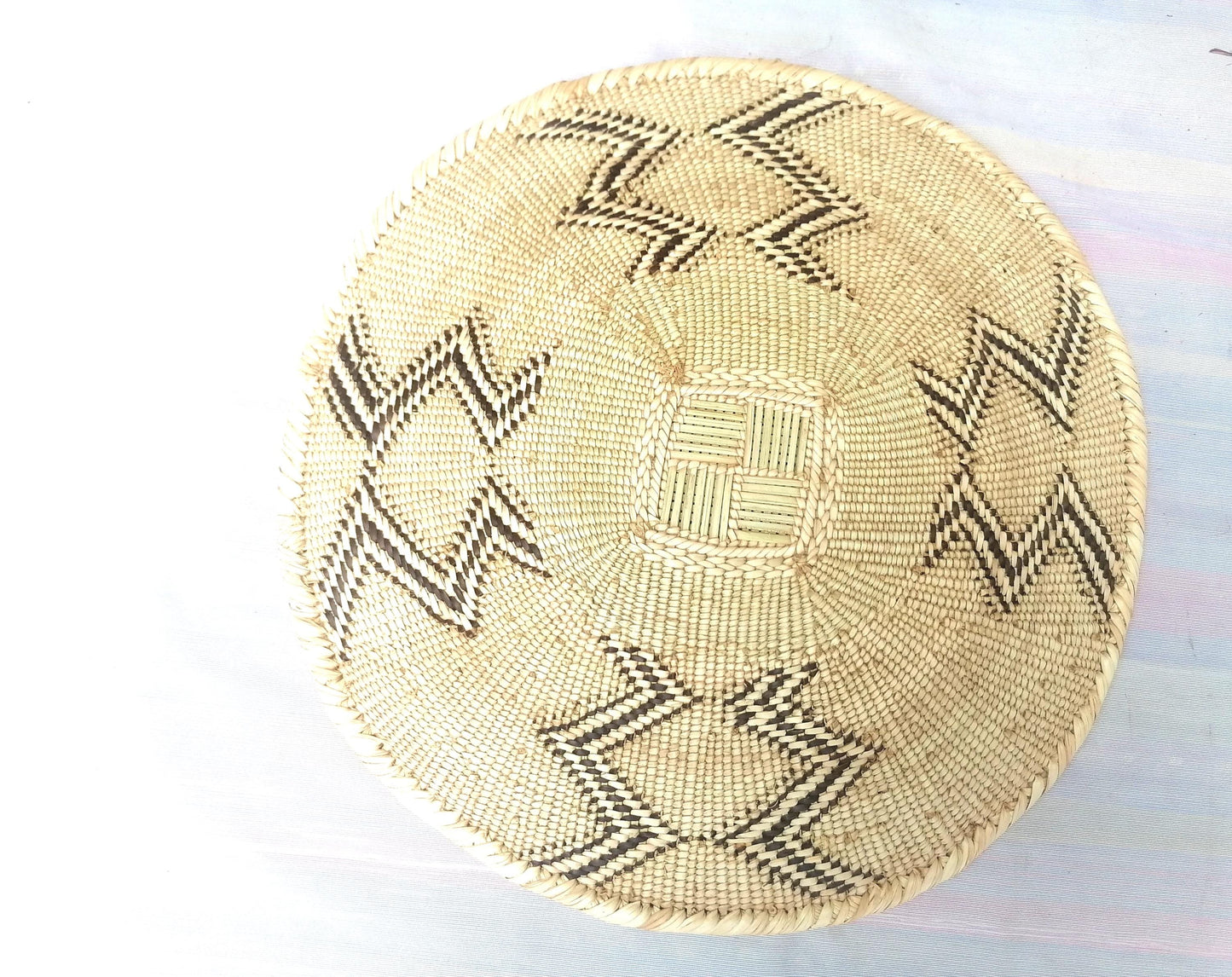 5 BINGA BASKET SET, Coastal décor, boho style , wall basket set, wall hanging decor , african wall decor, African Tonga baskets
