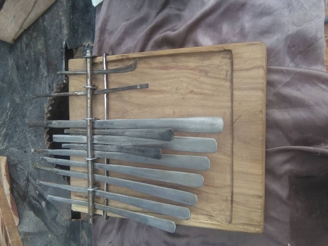 African kalimba bass instrument, 24 key, thumb pianoafrican instrument, made to order, with pick up, inspired by vintage kalimba bass