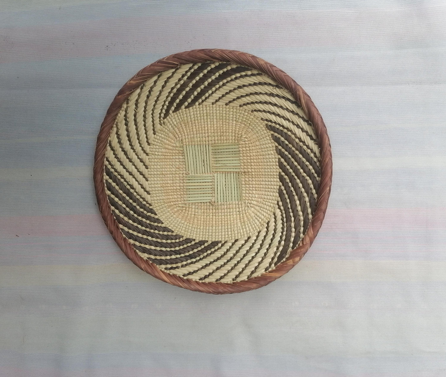 5 BINGA BASKET SET, Coastal décor, boho style , wall basket set, wall hanging decor , african wall decor, African Tonga baskets