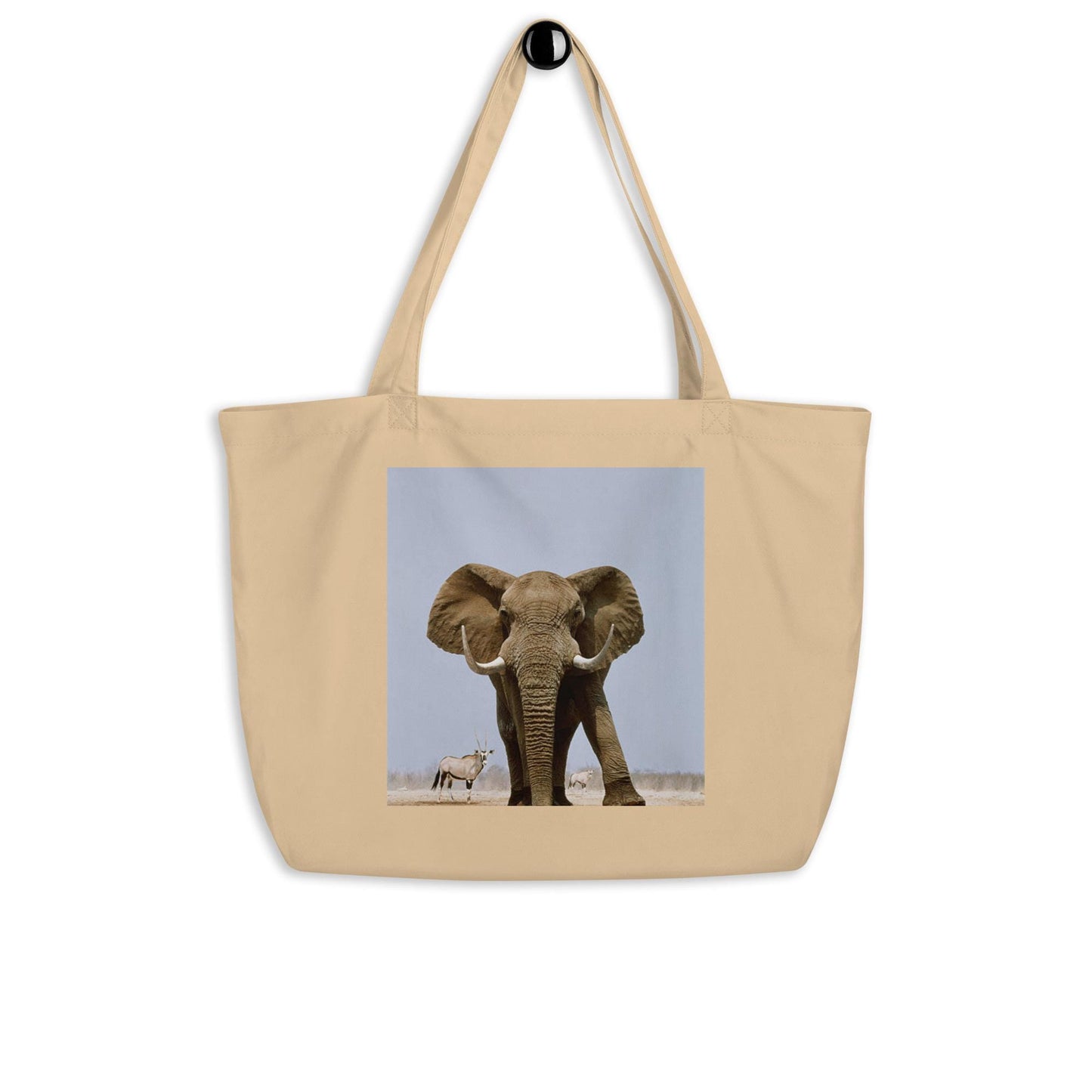 Eco-friendly, African Wildlife Tote Bag - Organic Cotton Grocery Bag