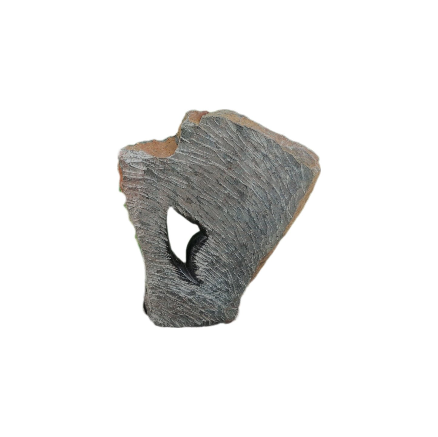 SHONA STONE SCULPTURE, abstract statue , golden serpentine stone, home decor statue, african statue, carving stone