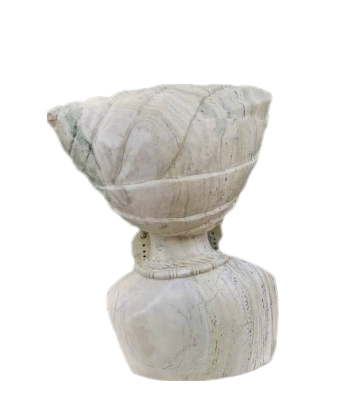 SHONA STONE SCULPTURE, lady bust statue, female head bust, butter jade stone, home decor statue, african statue, carving stone