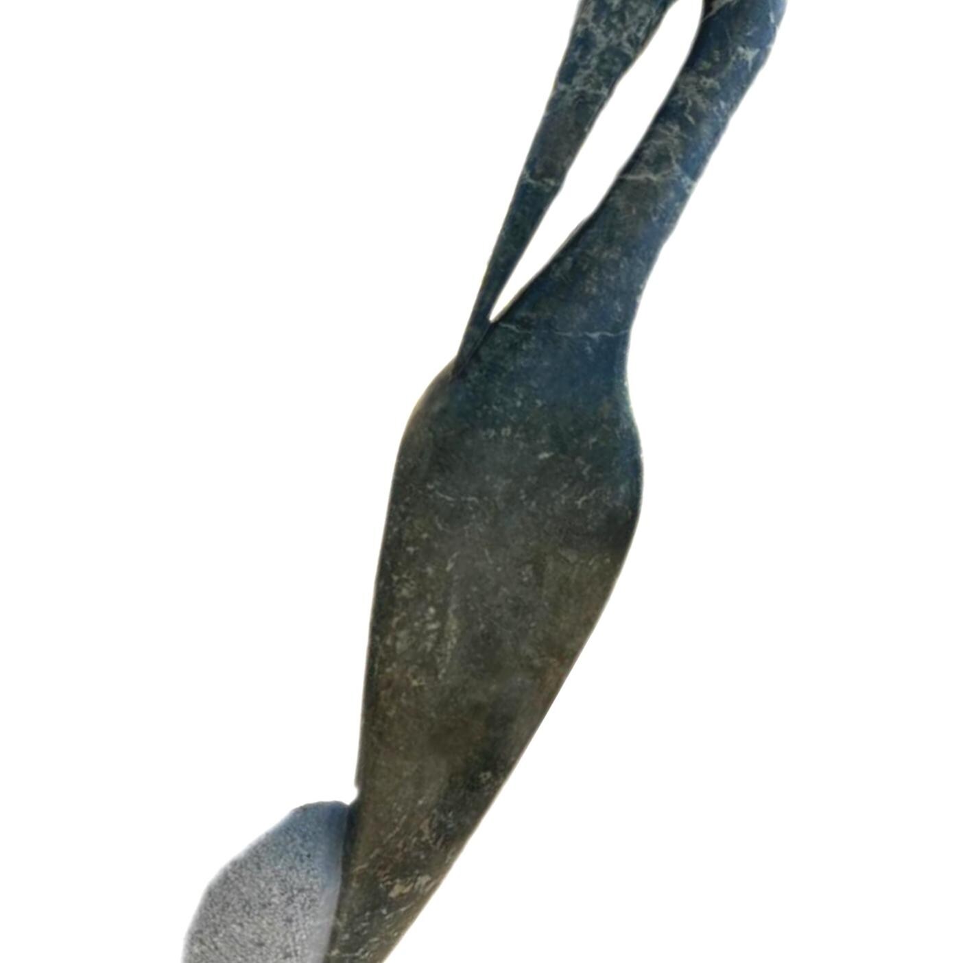 Shona stone sculpture - handmade gift, Home Decor Statue, green Opal stone, African Stone Statue, Stone Sculpture Statue