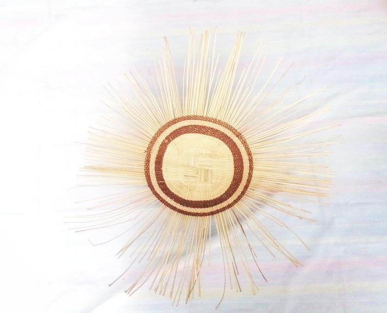 Authentic African Tonga Sun Baskets - Handwoven wall baskets (Set of 5)