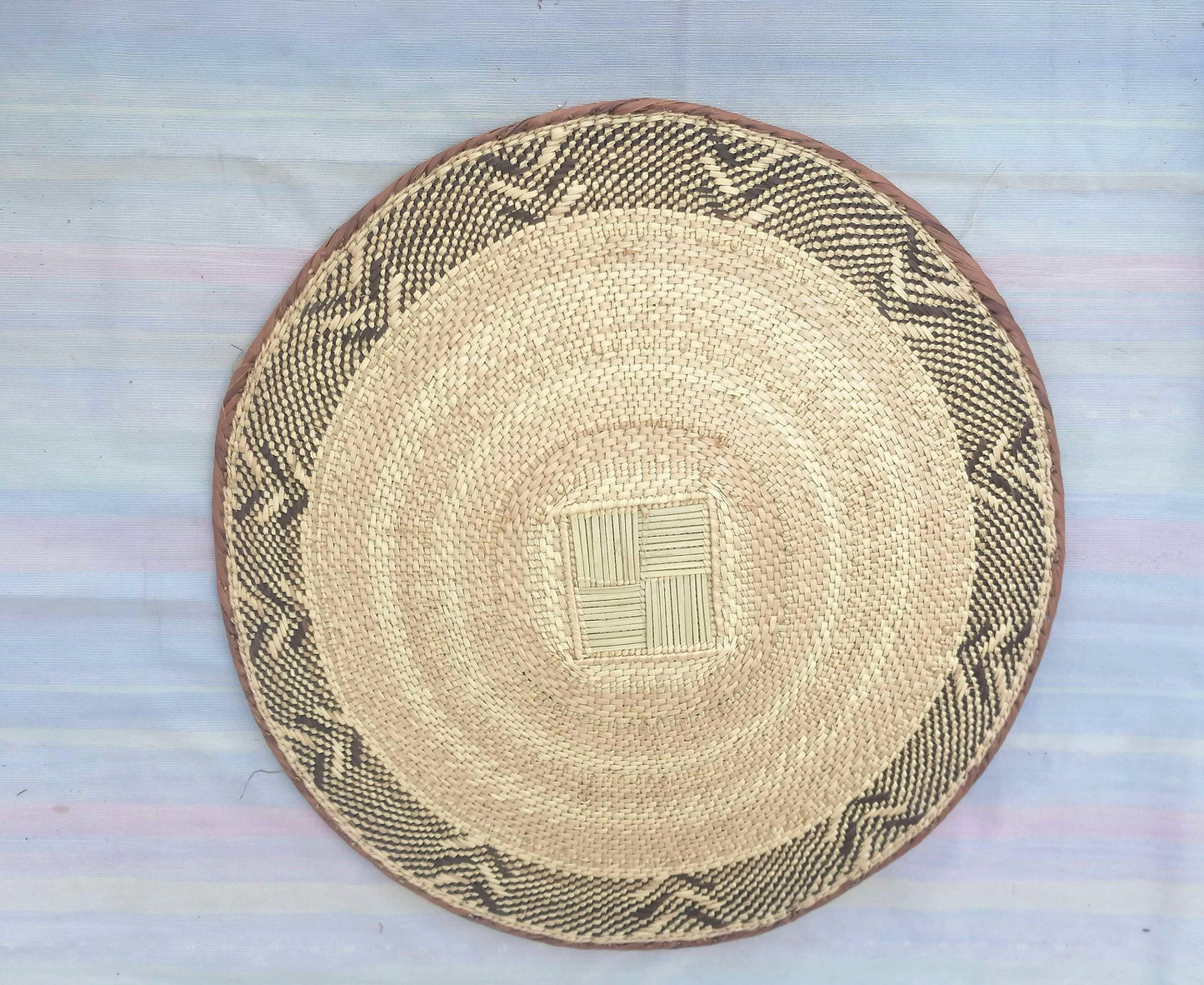 5 BINGA BASKET SET, Coastal décor, boho style , wall basket set, wall hanging decor , african wall decor, African Tonga baskets