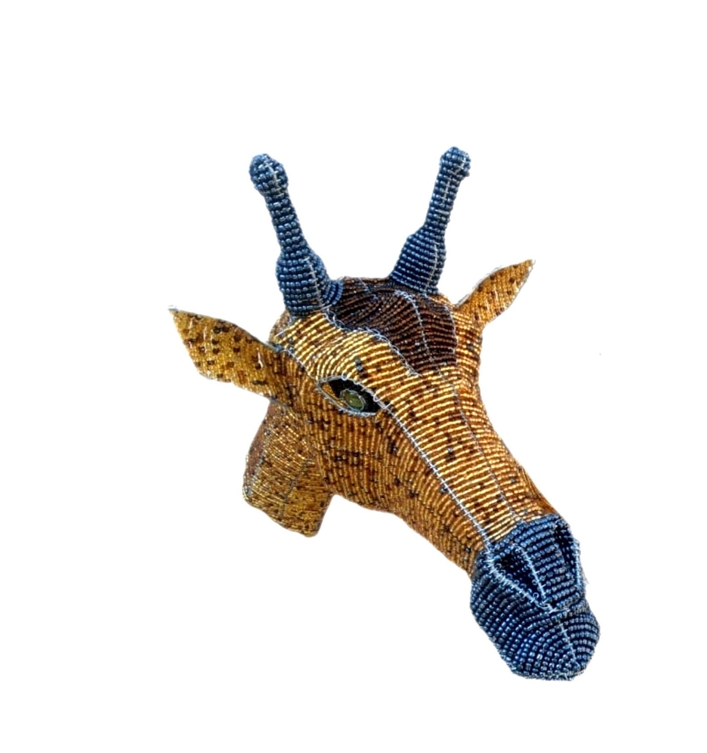 BEADED GIRAFFE ART |African Animals | Wall Decor hanging | Bead and Wire giraffe , Unique home décor, rustic home decor