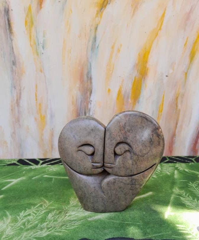 Shona stone sculpture - handmade gift, serpentine Statue, Home Decor Statues, African Stone Statues, Stone Sculpture Statue