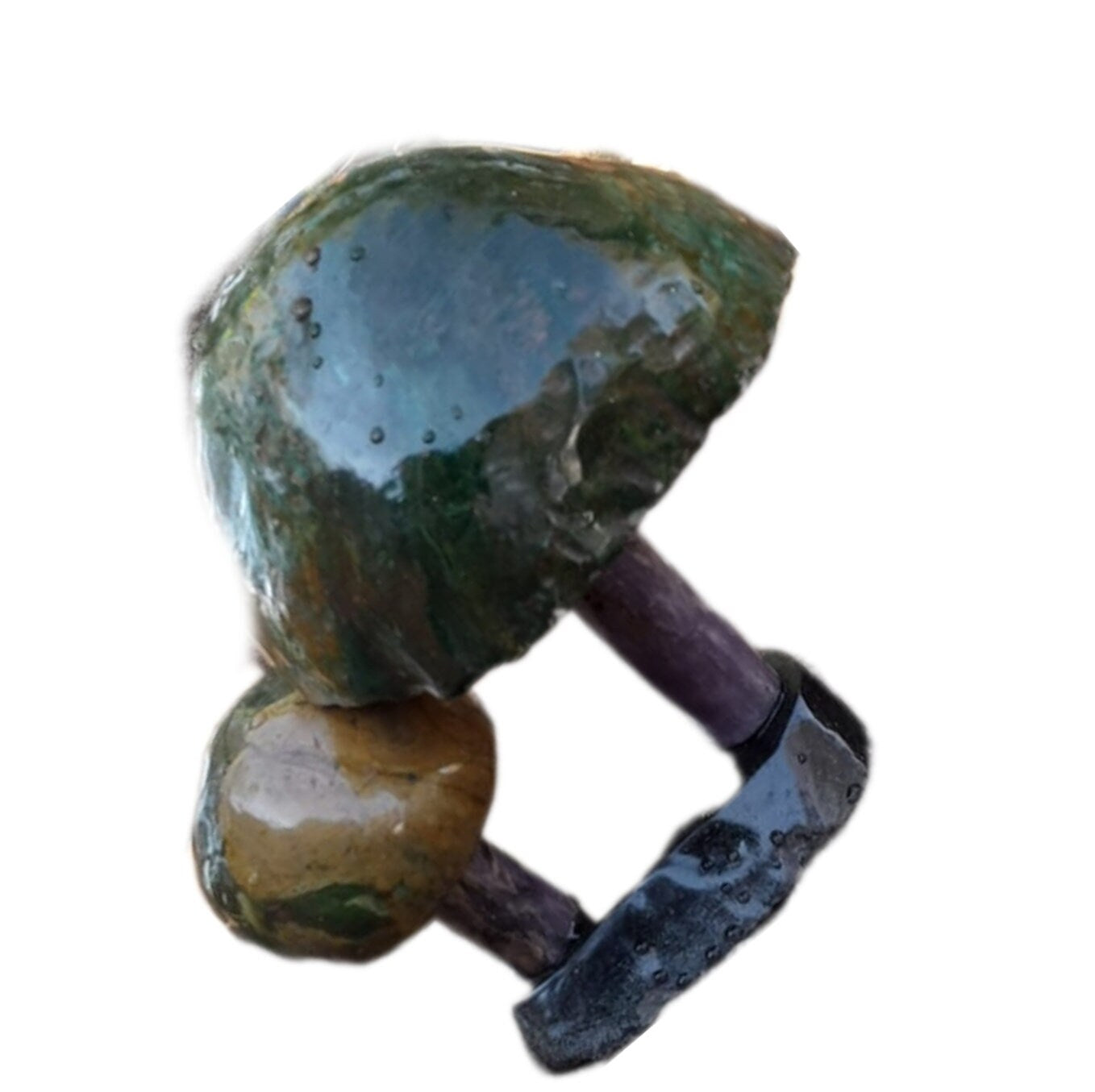Mushrooms garden decor, Shona Sculpture Statue, Home Decor Statue,agate stone, African Stone Statue, Stone Sculpture Statue