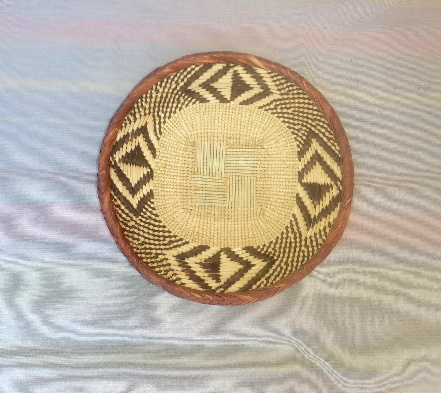 5 BINGA BASKET SET, Coastal décor, boho style , wall basket set, wall hanging decor , african wall decor, African Tonga baskets