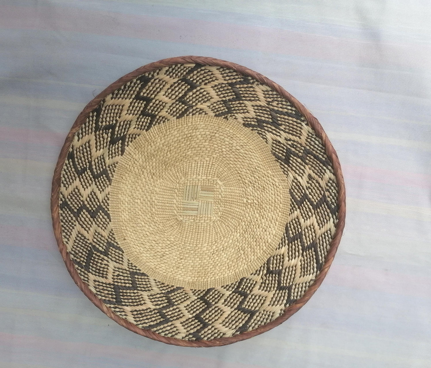 5 BINGA BASKET SET, Coastal décor, boho style , wall basket set, wall hanging decor , african wall decor, African Tonga baskets