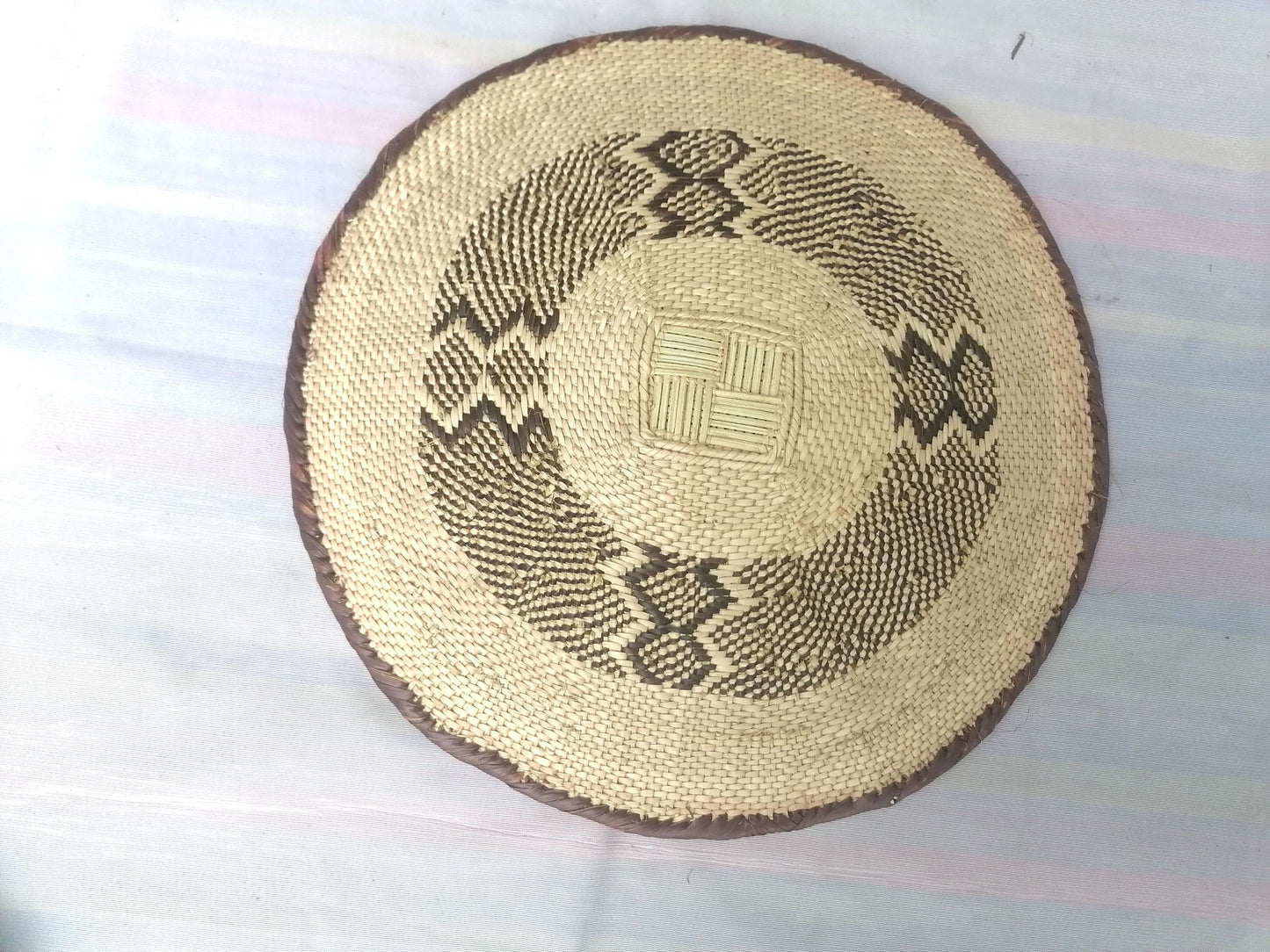 Authentic Binga Basket Set - Handwoven African Wall Decor, Set of 5