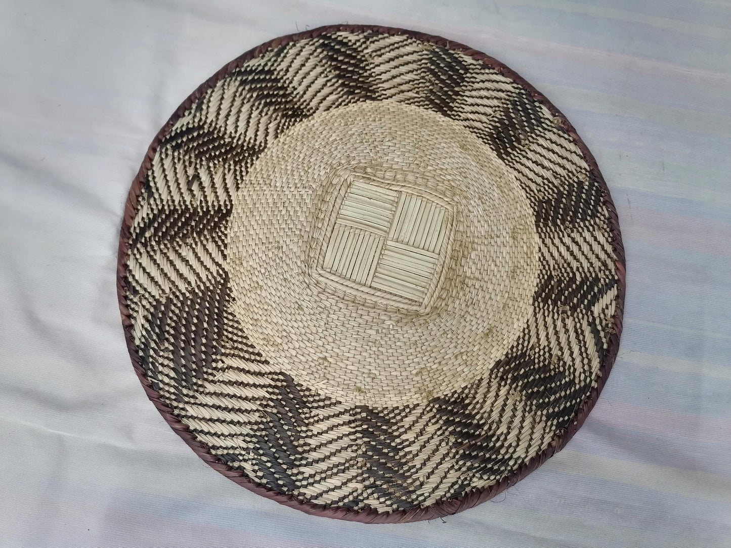 Authentic Binga Basket Set - Handwoven African Wall Decor, Set of 5