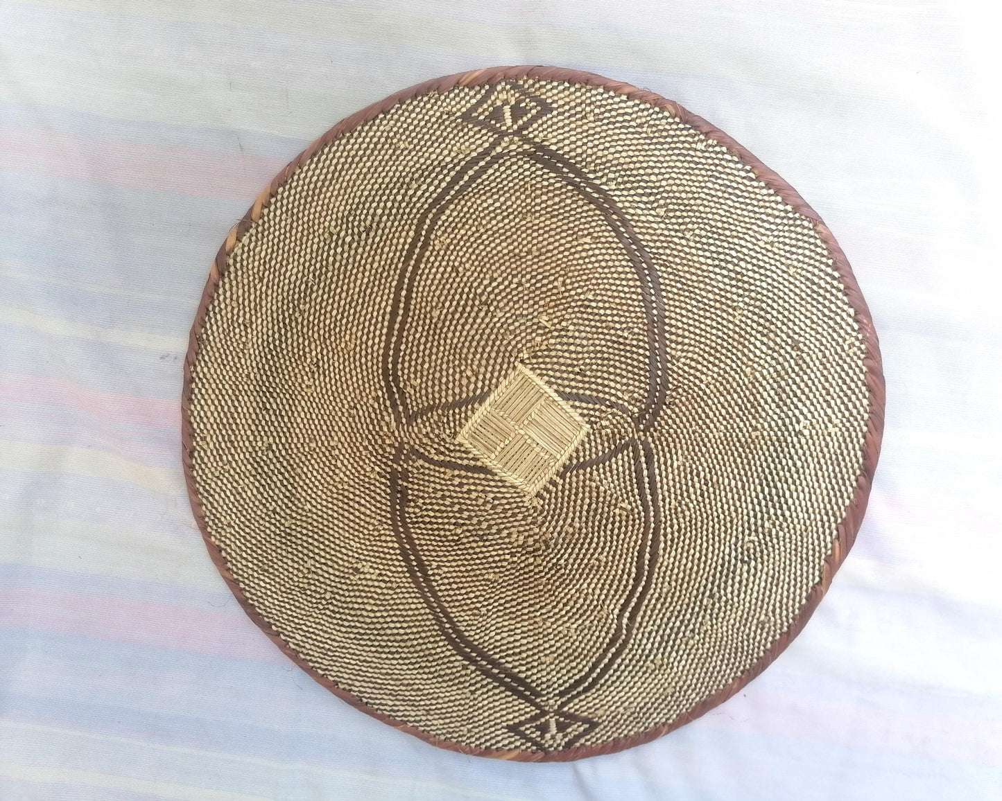 Authentic Binga Basket Set - Handwoven African Wall Decor, Set of 5