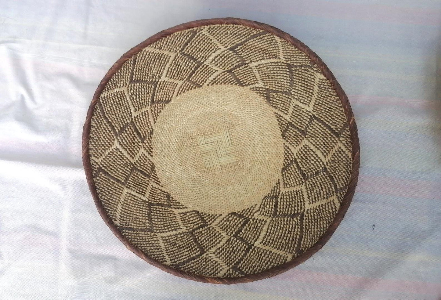 5 BINGA BASKET SET, Coastal décor, boho style , wall basket set, wall hanging decor , african wall decor, African Tonga baskets