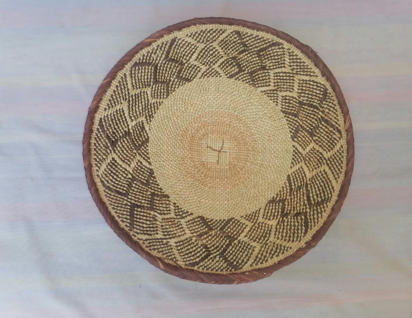 Authentic Binga Basket Set - Handwoven African Wall Decor, Set of 5