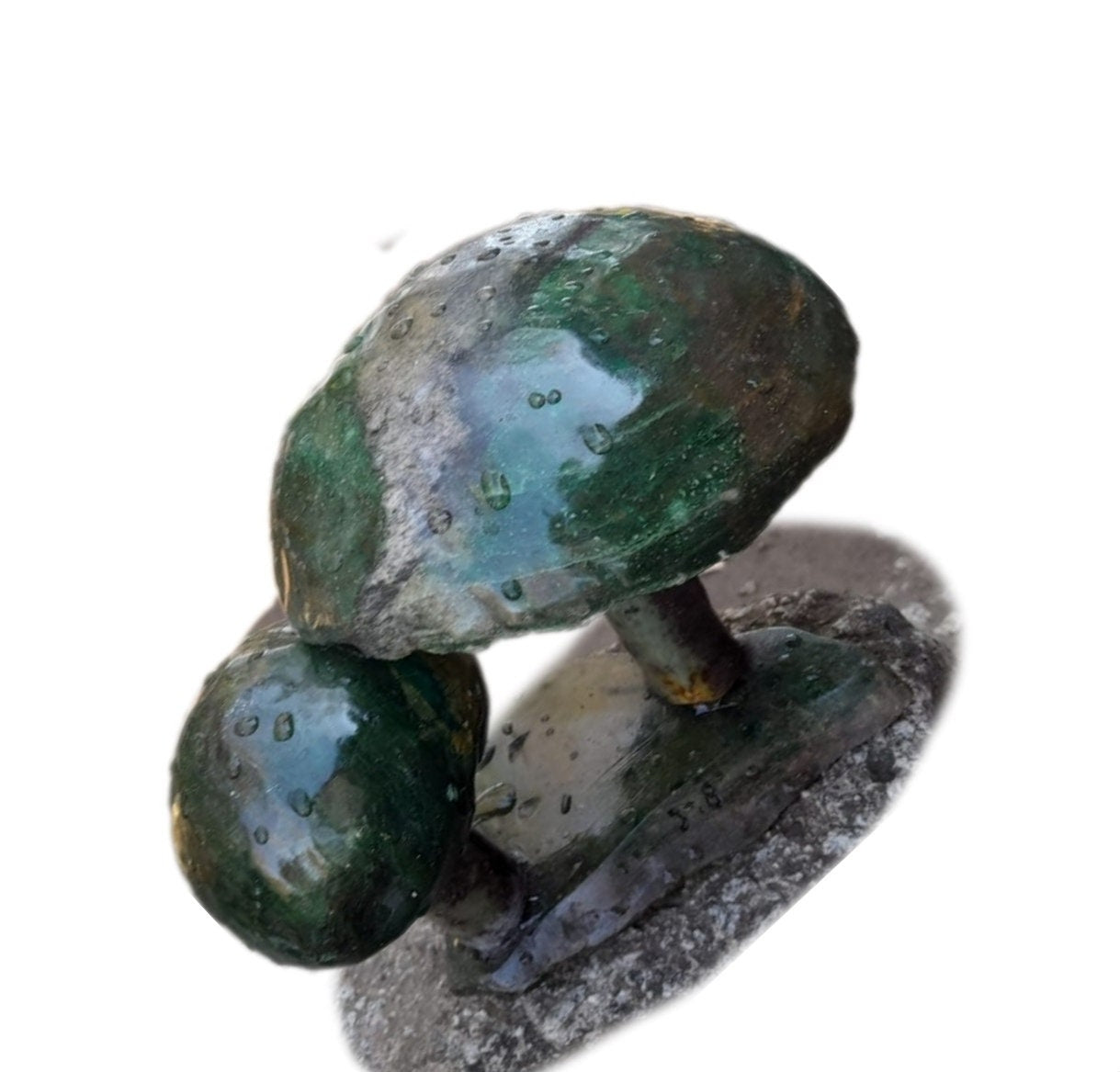 Mushrooms garden decor, Shona Sculpture Statue, Home Decor Statue,agate stone, African Stone Statue, Stone Sculpture Statue