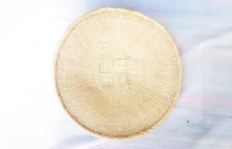 Authentic African Tonga Sun Baskets - Handwoven wall baskets (Set of 5)