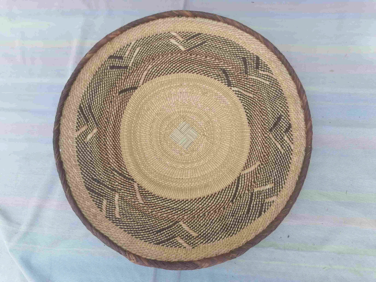 5 BINGA BASKET SET, Coastal décor, boho style , wall basket set, wall hanging decor , african wall decor, African Tonga baskets