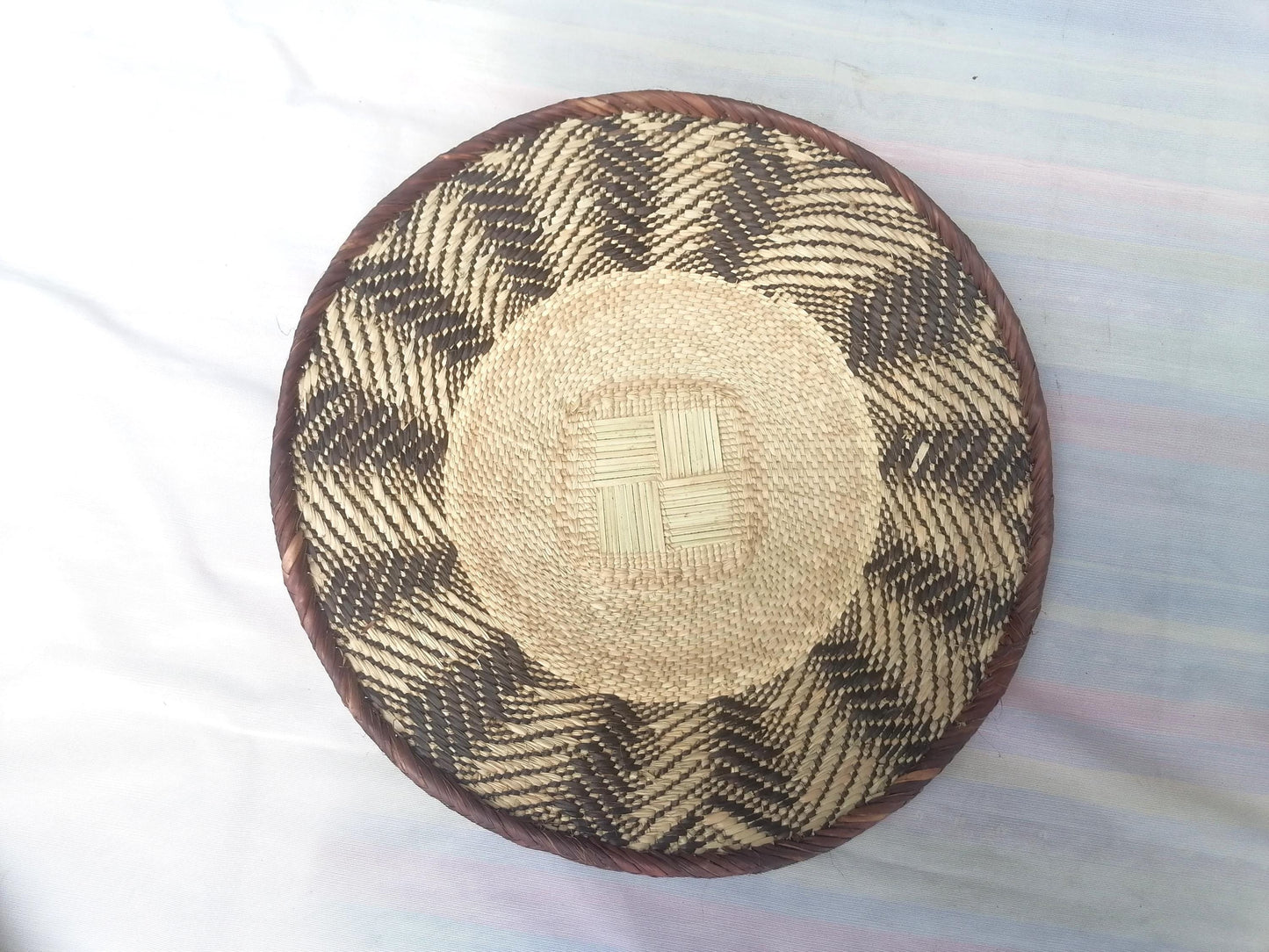 Authentic Binga Basket Set - Handwoven African Wall Decor, Set of 5