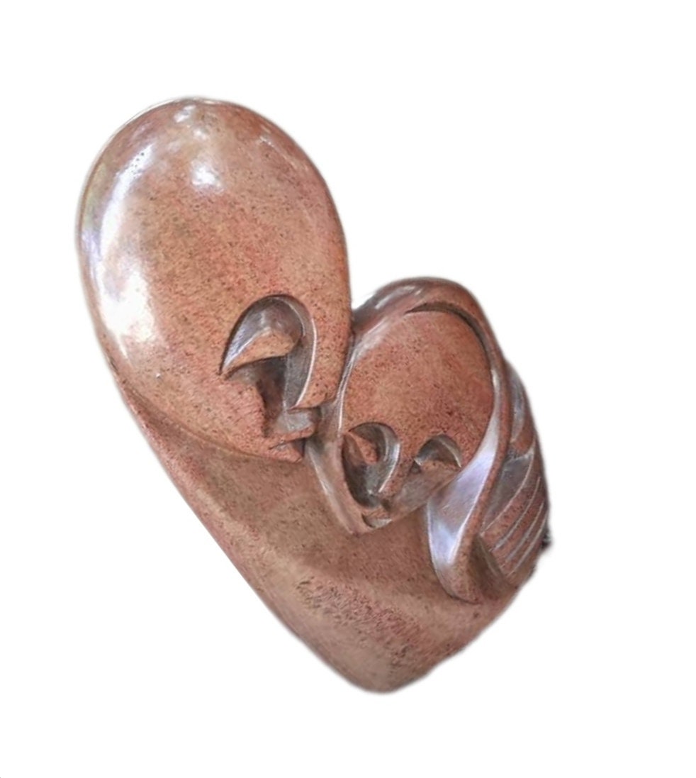 Unique Zimbabwean Stone Carving, shona stone sculpture, African heritage statue
