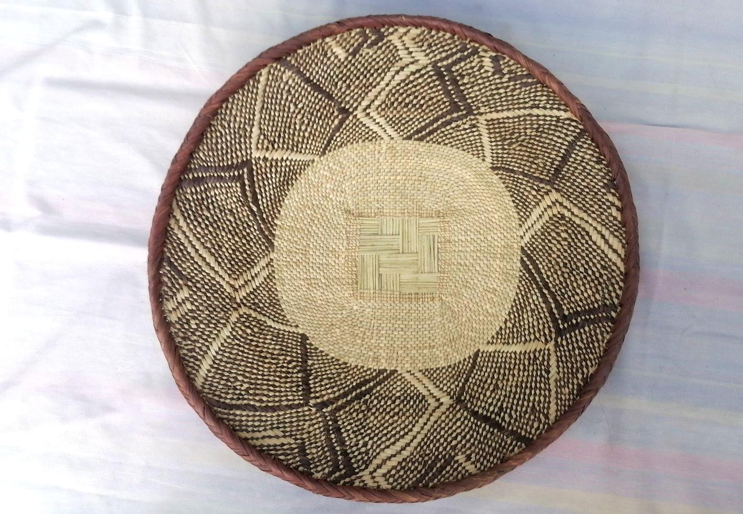 Authentic Binga Basket Set - Handwoven African Wall Decor, Set of 5