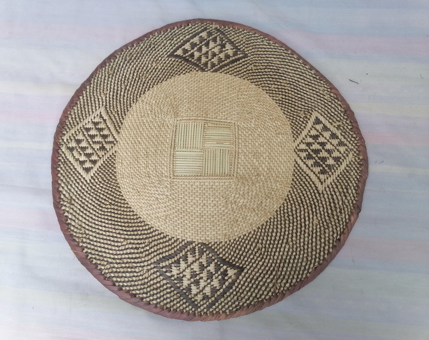 Authentic Binga Basket Set - Handwoven African Wall Decor, Set of 5