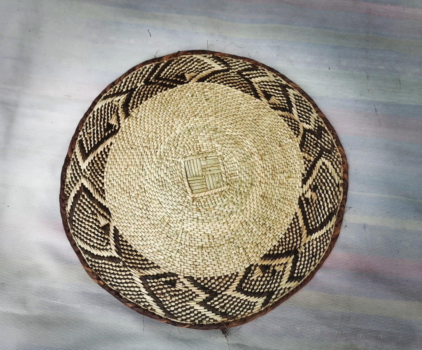 Authentic Binga Basket Set - Handwoven African Wall Decor, Set of 5